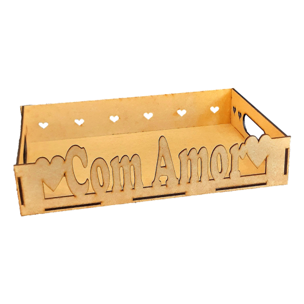 Cesta MDF Com Amor