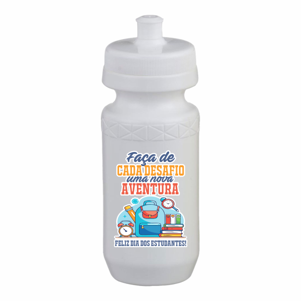 Squeeze Plástico Branca 620ml (Boca Larga) - Tampa
